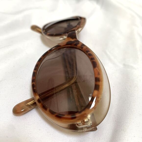 EMMANUELLE KHANH Rare Tortoise Shell Oval Vintage Sunglasses PRIVATE EYES EK158 - Picture 4 of 12